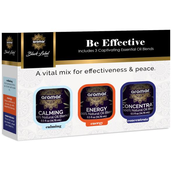 AROMAR ESSENTIAL OIL 10ML 3 PACK BE EFFECTIVE C3-8202