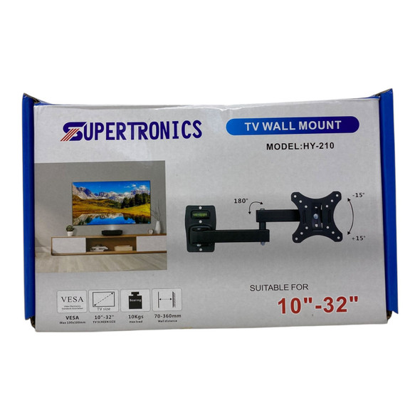 TV WALL BRACKET 10"-32" HY-210 SUPERTRONICS FULL MOTION TV WALL MOUNT