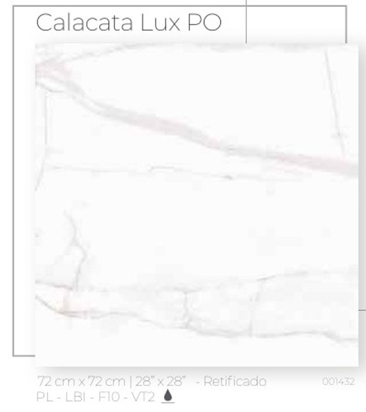 TILE CERAMIC 28X28 (72X72CM) CALACATA LUX POLIDO TILE CERAMIC 28X28 (72X72CM) CALACATA LUX POLIDO