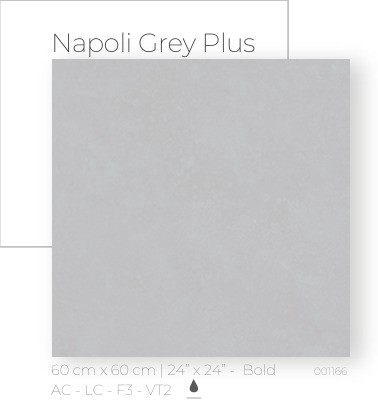 TILE CERAMIC 24X24 (60X60CM) NAPOLI GREY PLUS
