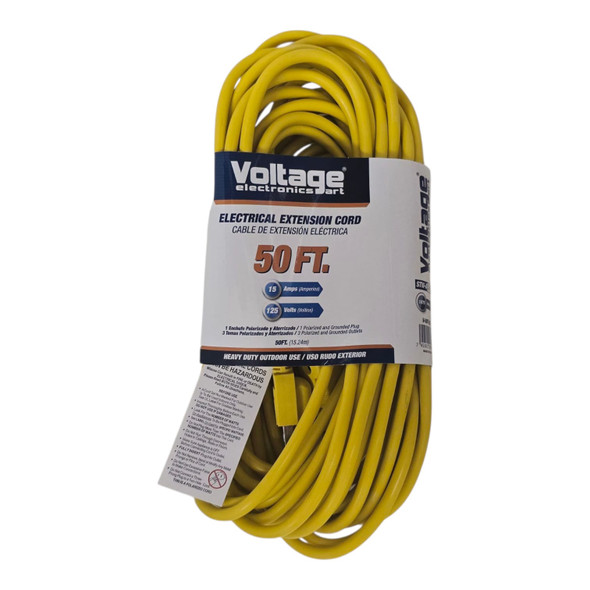 EXTENSION CORD 50' H/DUTY VOLTAGE 3 OUTLET V-50FT-AXD