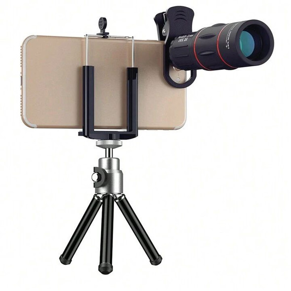 PHONE STAND HOLDER TRIPOD 18X TELEPHOTO LENS APEXEL APL-T18ZJ