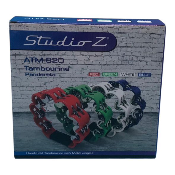 TAMBOURINE ZEBRA ATM-820BLU FLOWER STYLE
