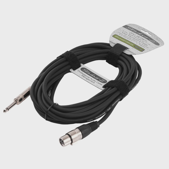 LEAD XLR FEMALE TO 1/4 MALE MONO 25' ZPC-24XF14M-25 STUDIO Z