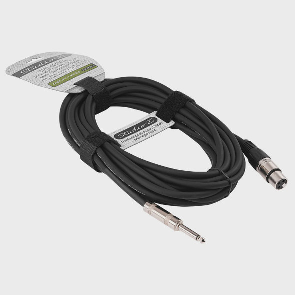 LEAD XLR FEMALE TO 1/4 MALE MONO 25' ZPC-24XF14M-25 STUDIO Z