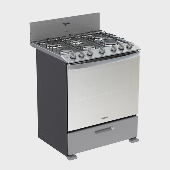 STOVE 6 BURNER WHIRLPOOL LWFR3200D 30" SILVER 1Y