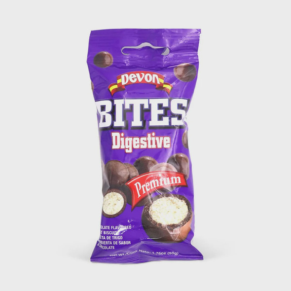 DEVON DIGESTIVE BITES CHOCOLATE PREMIUM 50g 1.76oz