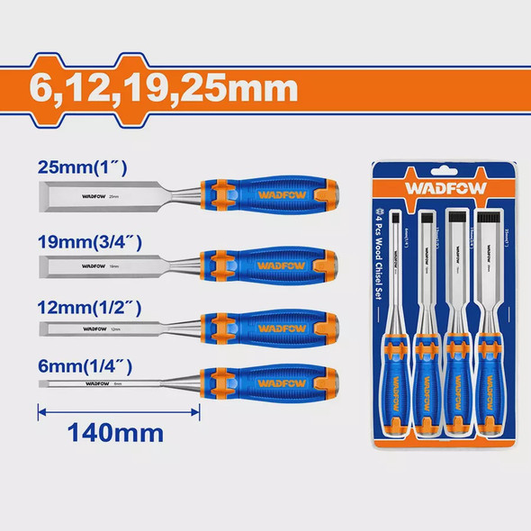 CHISEL WOOD 4PCS SET WADFOW WWC2204