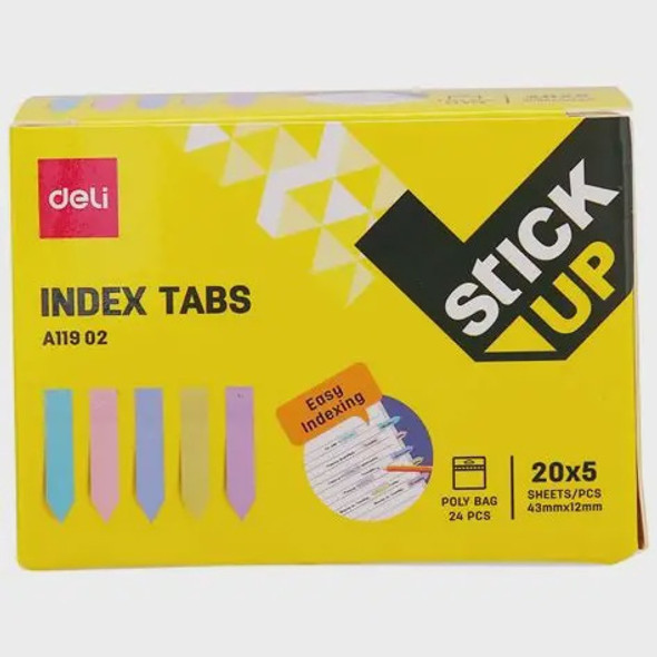 STATIONERY INDICATOR STICKER INDEX TABS A113 02 24PC BOX