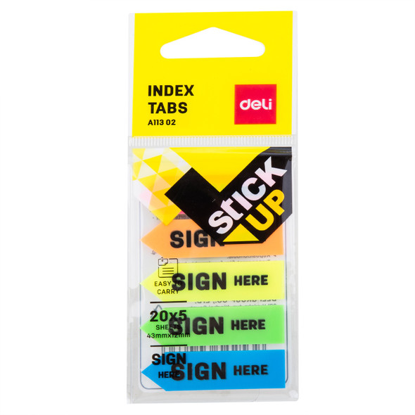 STATIONERY INDICATOR STICKER INDEX TABS A113 02 24PC BOX