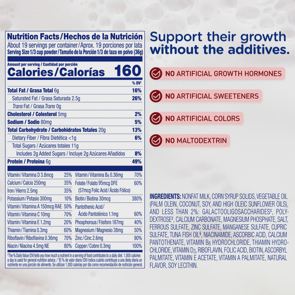 ENFAGROW PREMIUM TODDLER NATURAL MILK FLAVOR 1+ YEARS 24oz 680g