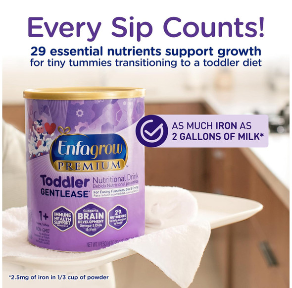 ENFAGROW PREMIUM TODDLER GENTLEASE 1+ YEARS 29.1oz 825g