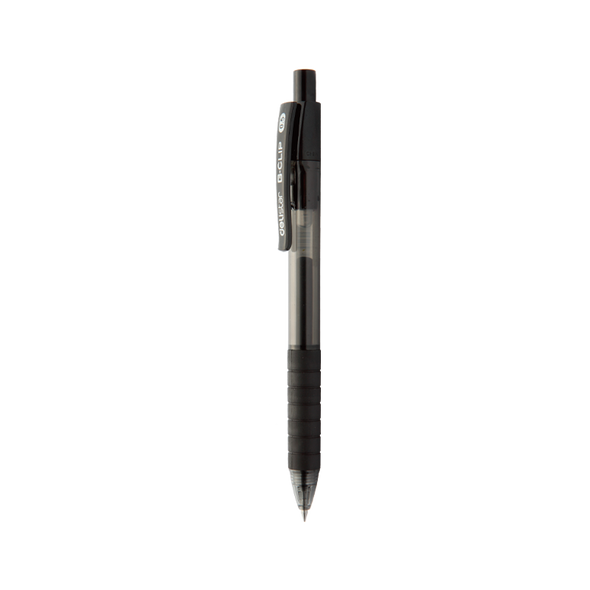 STATIONERY PEN DELI S06 LINE FLOW ROLLER 0.5MM GEL BLACK SOLD EACH