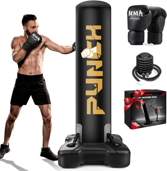 PUNCHING BAG FREESTANDING WITH GLOVES PUNCHING BAG FREESTANDING WITH GLOVES