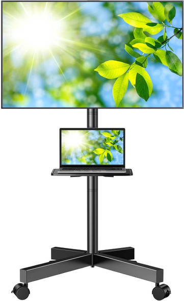 TV Stand Portable Rolling Adjustable PSTVMC06
