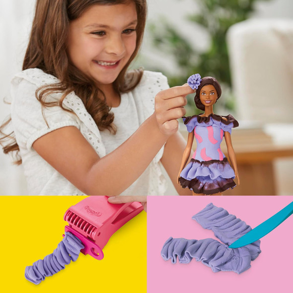 Toy Play-Doh Barbie Fashionista Ruffles Set