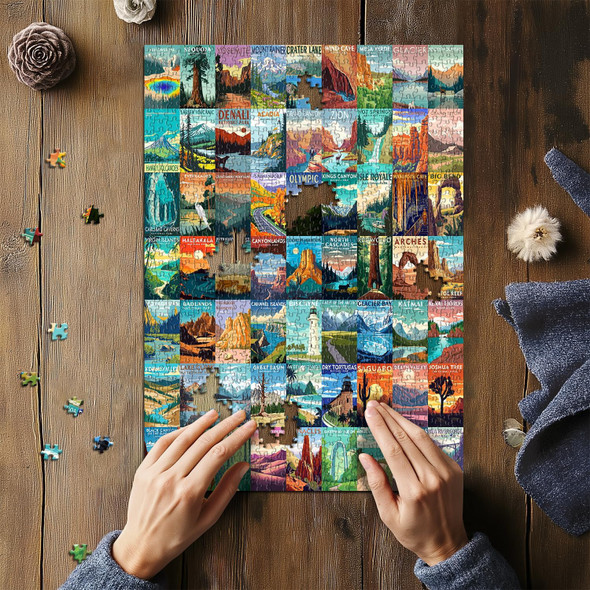 Puzzle Jigsaw 1000pc Travel Poster Landscape / National Parks