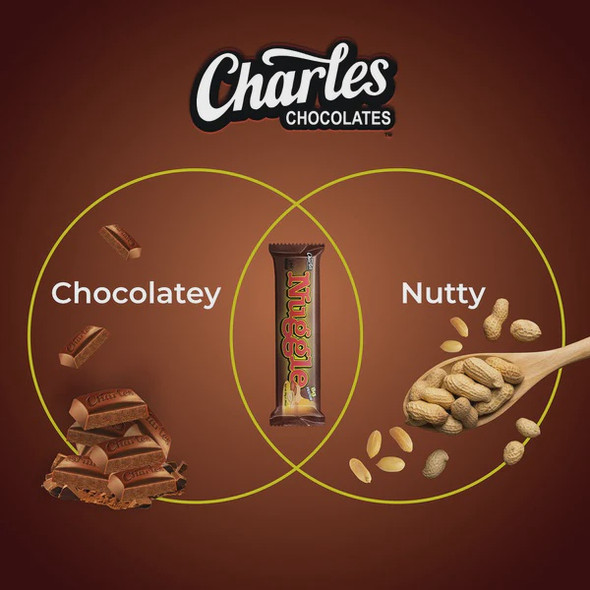 CHARLES CHOCOLATE NUGGLE CANDY BAR 1.90oz 54g