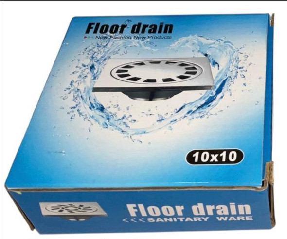 FLOOR DRAIN CHROME LUCKY HOME 10X10 GLQ-6290-Y53 FLOOR DRAIN CHROME LUCKY HOME 10X10 GLQ-6290-Y53