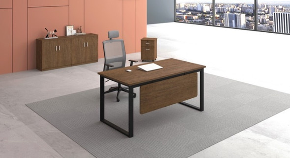 OFFICE DESK MODERN SPACE MELAMINE SEMI EXECUTIVE 63" x 32" 50C13-A / DESK0218 OFFICE DESK MODERN SPACE MELAMINE SEMI EXECUTIVE 63" x 32" 50C13-A / DESK0218