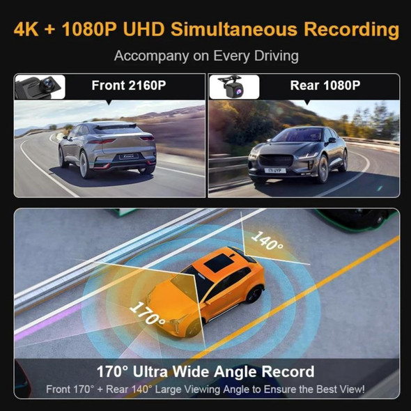 CAR DVR DASHCAM REAR VIEW FULL SIZE STARLIGHT NIGHT VISION
