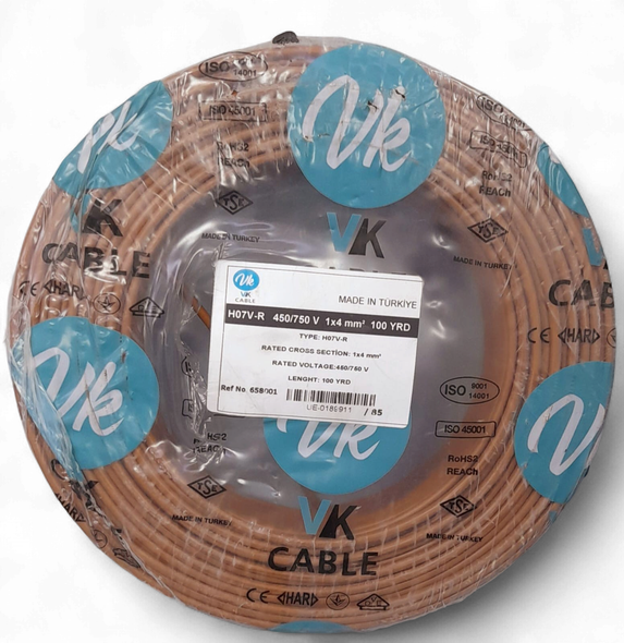 CABLE 4MM 1C TURKEY VK/SENA ROLL