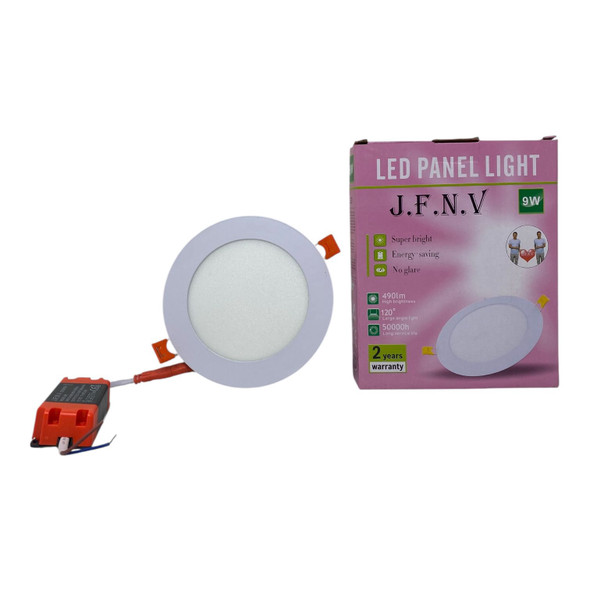 LIGHT LED PANEL 9W J.F.N.V ROUND WHITE 3CCT THREE COLOR 85-265V