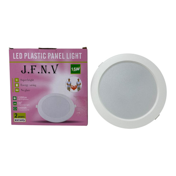 LIGHT LED PANEL 15W J.F.N.V ROUND WHITE 6500K 85-265V BUILT IN BALLAST LIGHT LED PANEL 15W J.F.N.V ROUND WHITE 6500K 85-265V BUILT IN BALLAST