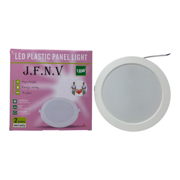 LIGHT LED PANEL 18W J.F.N.V ROUND WHITE 6500K 85-265V BUILT IN BALLAST LIGHT LED PANEL 18W J.F.N.V ROUND WHITE 6500K 85-265V BUILT IN BALLAST