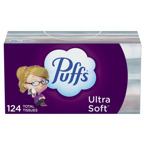 Facial Tissue Puffs Ultra Soft Non-Lotion Family Box 124 Facial Tissue Puffs Ultra Soft Non-Lotion Family Box 124
