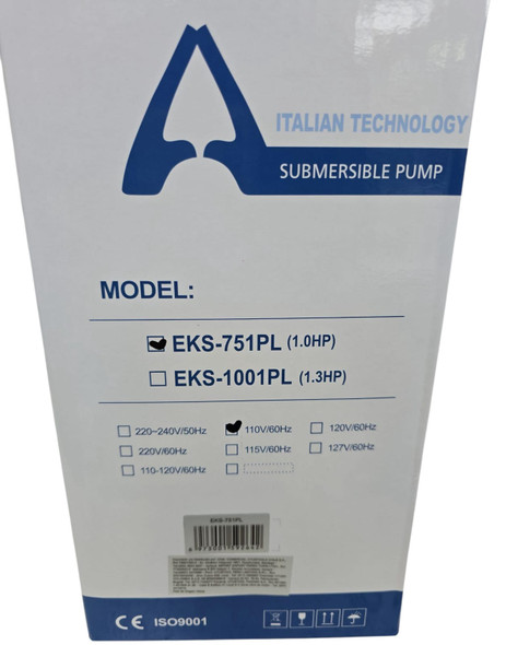 WATER PUMP SUBMERSIBLE AQUASTRONG 110V EKS-751PL