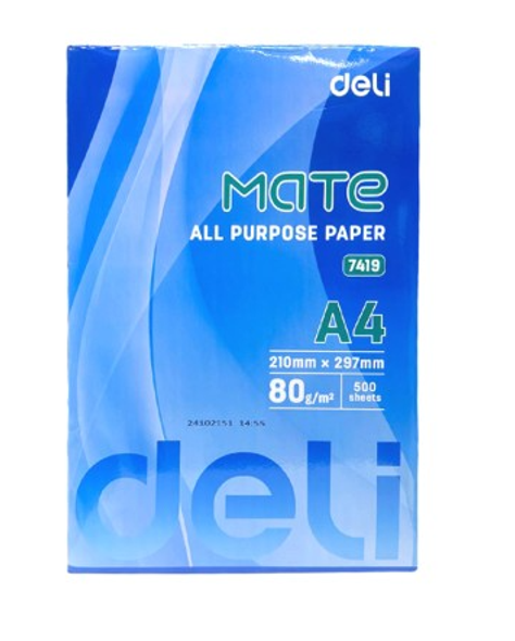 COMPUTER PRINTER MATE COPY PAPER A4 DELI 7419-1 COMPUTER PRINTER MATE COPY PAPER A4 DELI 7419-1