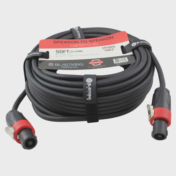 LEAD SPEAKON MALE TO SPEAKON MALE 50' CSPSP12-50 IBKE BLASTKING