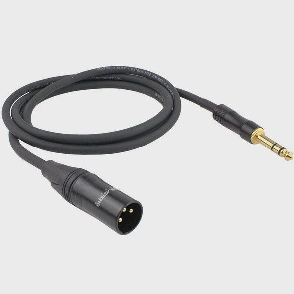 LEAD XLR MALE TO 1/4 MALE STEREO 1.5' IBKE-CXLRMQ-1.5 BLASTKING