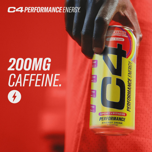 C4 PERFORMANCE ENERGY DRINK COSMIC RAINBOW 18 FL OZ 473ML