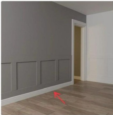 MOULDING MDF WHITE BASEBOARD 2.4M X 3"