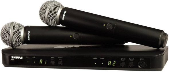 MICROPHONE KIT SHURE BLX288SM58J11 DUAL CORDLESS