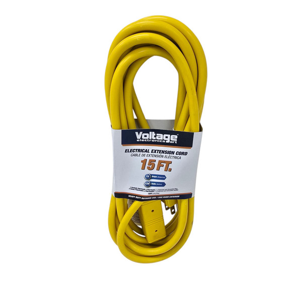 EXTENSION CORD 15' H/DUTY VOLTAGE 3 OUTLET V-15FT-AXD