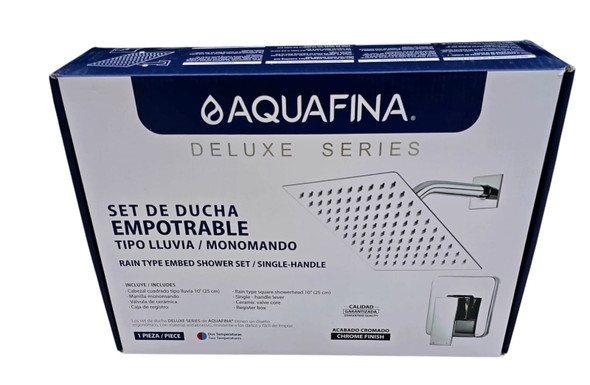 SHOWER SET RAIN HEAD AQUAFINA DELUXE SERIES CHROME A-6535C SHOWER SET RAIN HEAD AQUAFINA DELUXE SERIES CHROME A-6535C