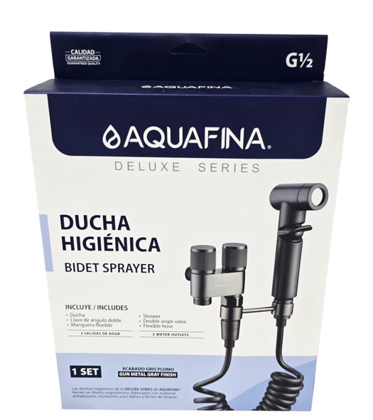 BIDET SPRAYER AQUAFINA DELUXE SERIES GUN METAL GRAY FINISH A-BS102D BIDET SPRAYER AQUAFINA DELUXE SERIES GUN METAL GRAY FINISH A-BS102D
