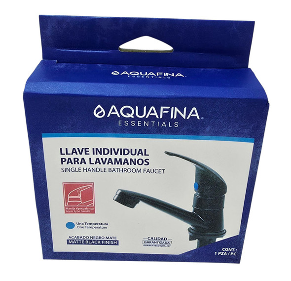 PILLAR TAP 1/2" CHROME AQUAFINA LEVER BLACK A-YP9146-BK PILLAR TAP 1/2" CHROME AQUAFINA LEVER BLACK A-YP9146-BK