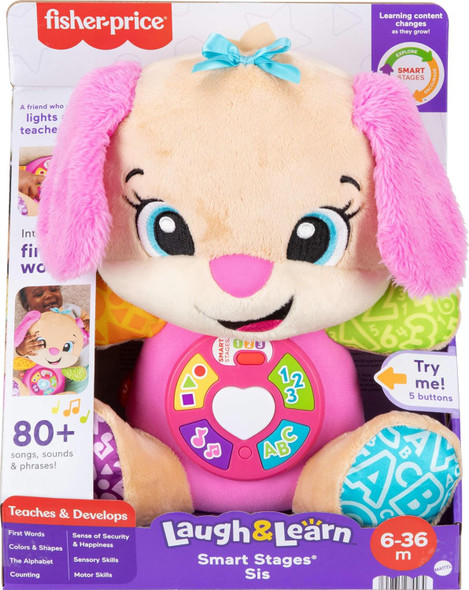 Toy Fisher-Price Smart Stages Puppy / Sis Musical Plush
