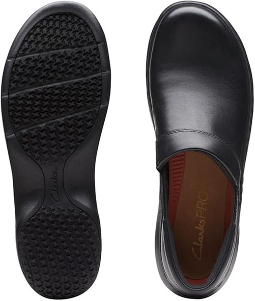 Footwear Clarks Pro Gem Slip On Black Footwear Clarks Pro Gem Slip On Black