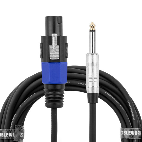 LEAD 1 1/4" MALE MONO TO 1 SPEAKON MALE 25FT GCWB-SPK-25-1TL GATOR LEAD 1 1/4" MALE MONO TO 1 SPEAKON MALE 25FT GCWB-SPK-25-1TL GATOR