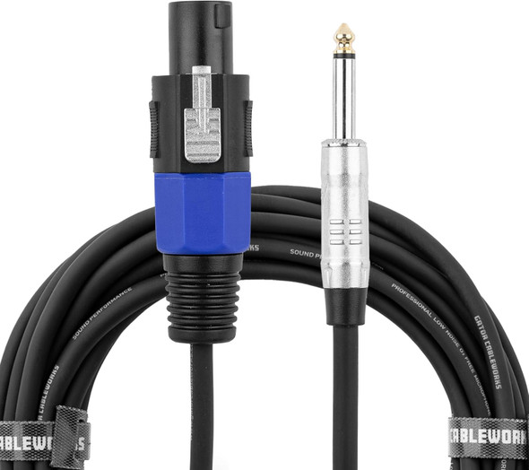 LEAD 1 1/4" MALE MONO TO 1 SPEAKON MALE 50FT GCWB-SPK-50-1TL GATOR LEAD 1 1/4" MALE MONO TO 1 SPEAKON MALE 50FT GCWB-SPK-50-1TL GATOR