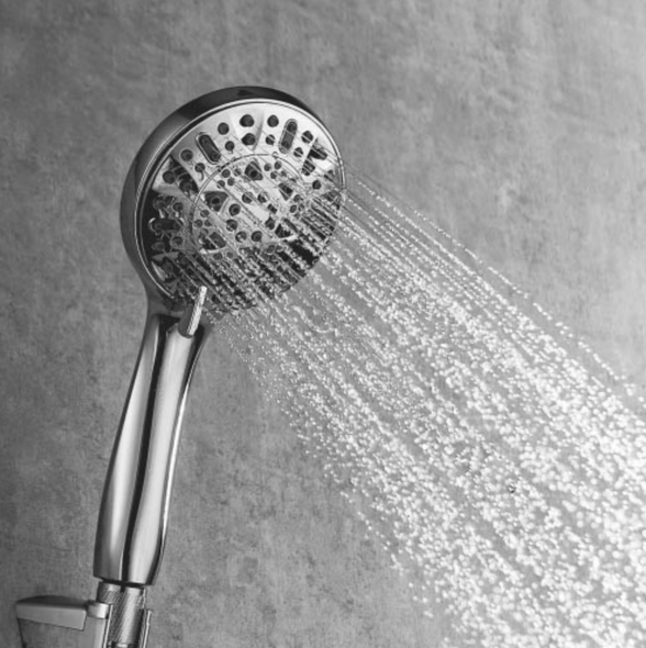 SHOWER HAND HELD KIOTTO 6 FUNCTION WITH HOSE AND DIVERTER CHROME GNS-HS0610S2