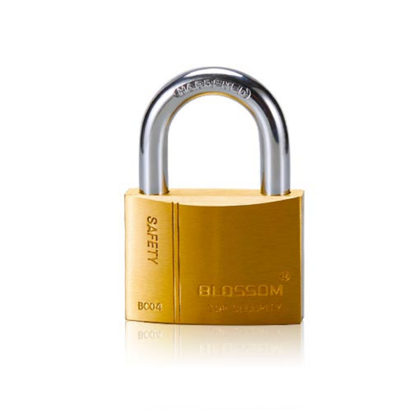 PADLOCK BLOSSOM 50MM BRASS HEAVY GWP-BC-0450