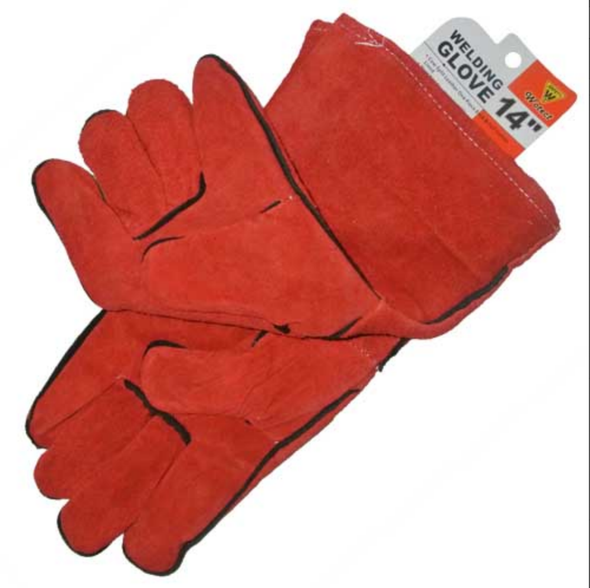 GLOVES WELDERS 14" WOTECT RED LEATHER GSH-WWG2100