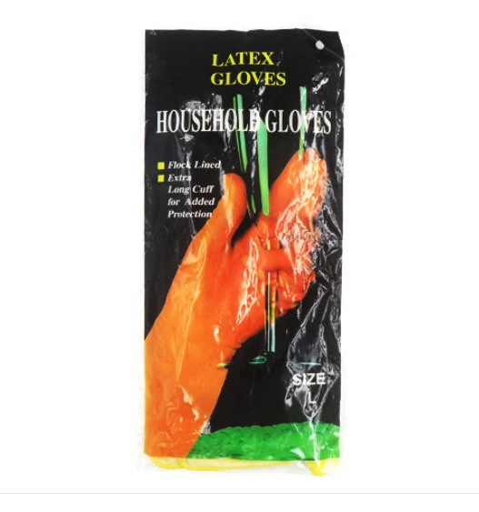 GLOVES HOUSEHOLD LATEX YELLOW L WOTECT GSH-WHG5040YL