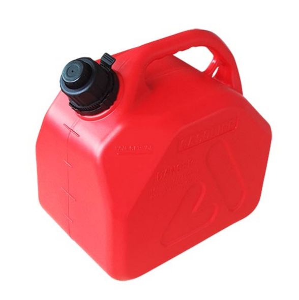 JAR GASOLINE RED CRAFTEK 1.3 GAL 5L JERRY CAN FUEL GLJ-YGP05